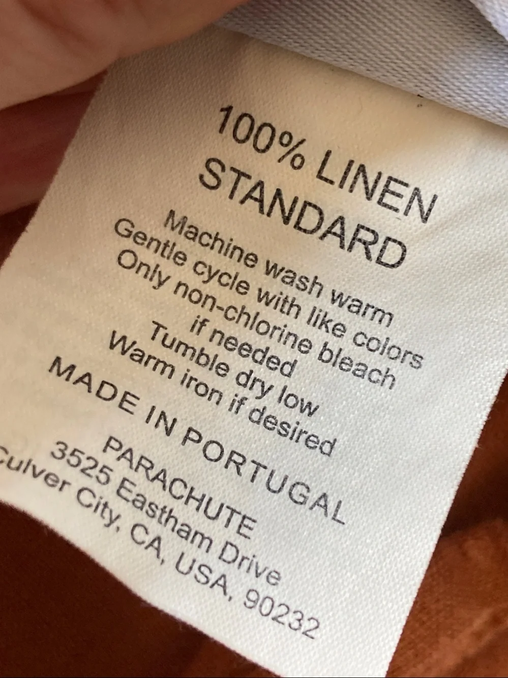 Parachute Two 100% Linen Standard Pillowcases Terra